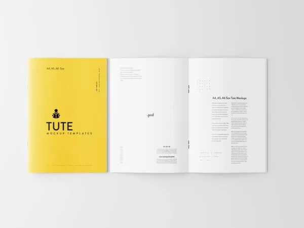 10 A4 A5 A6 Brochures Mockups in Varied Visions 1