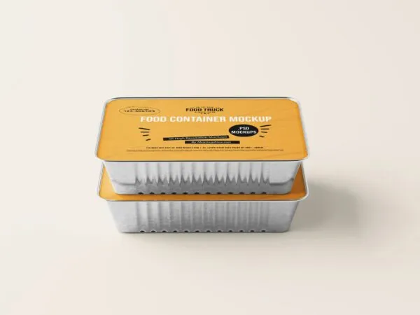 10 Mockups of Large Aluminum Food Container Boxes 1