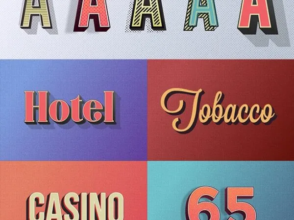 10 Retro Illustrator Text Effects 1