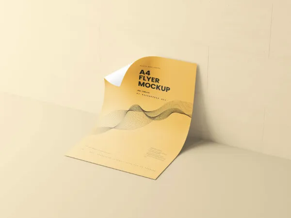 10 Shots of the Flyer Mockup Folded A4 and A5 1
