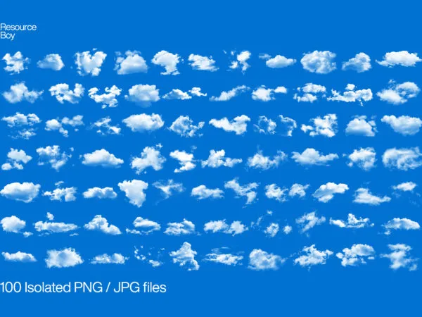 100 Cloud Textures 1