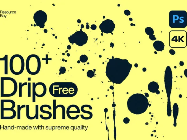 100 Drip Photoshop Brushes 1