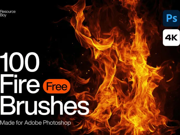 100 Fire Photoshop Brushes 1