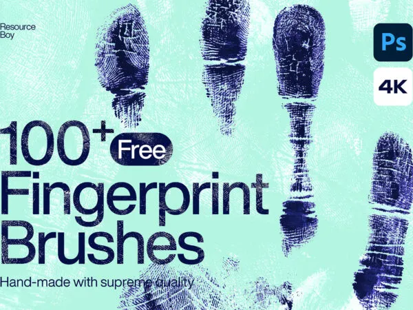 100 Hand Fingerprint Photoshop Brushes 1