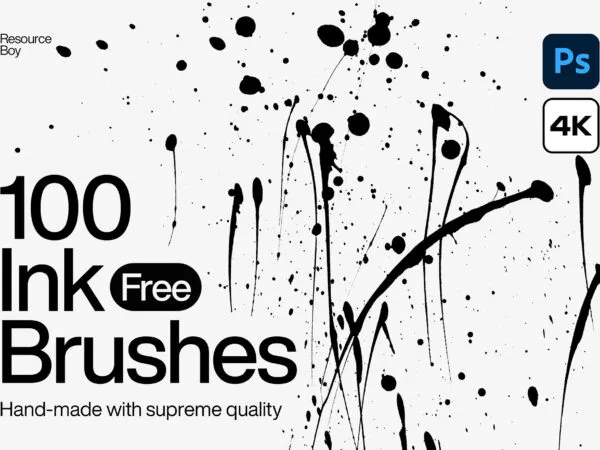 100 Ink Photoshop Brushes 1