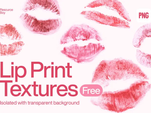 100 Lip Print Textures 1