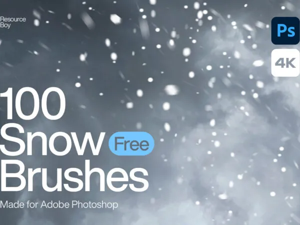 100 Snow Photoshop Brushes 1