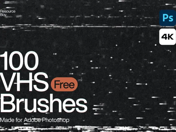 100 VHS Photoshop Brushes 1