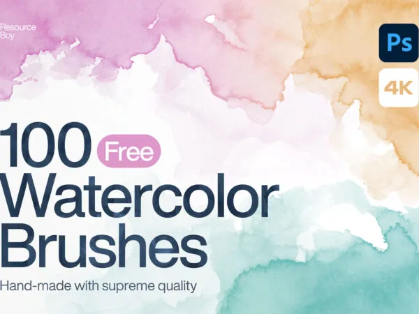 100 Watercolor Photoshop Brushes 3