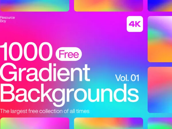 1000 Gradient Backgrounds Vol. 01 1