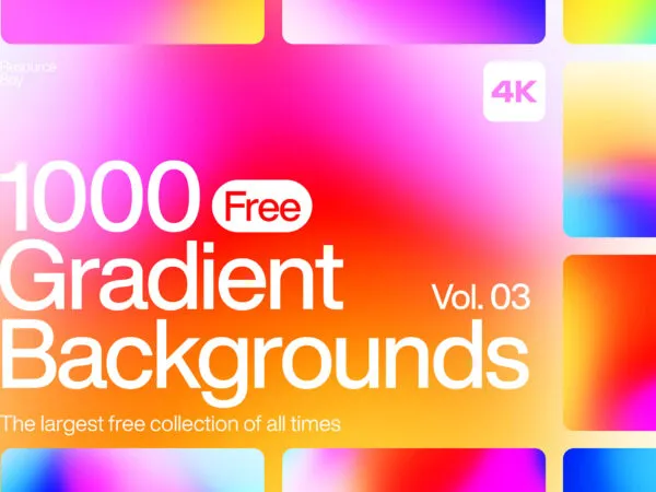 1000 Gradient Backgrounds Vol. 03 1
