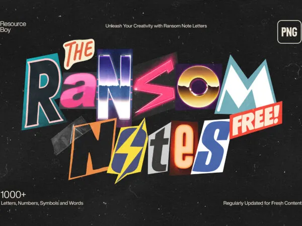 1000 Ransom Note Letters 1