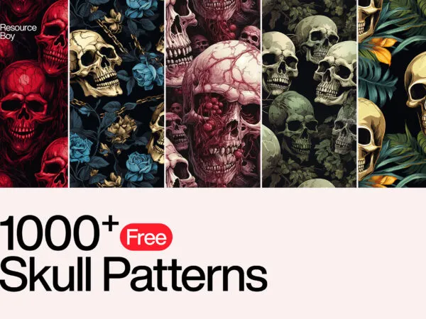 1000 Skull Patterns 1