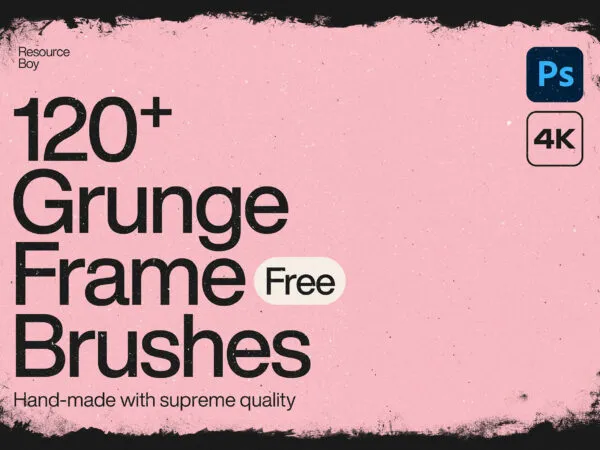 120 Grunge Frame Border Photoshop Brushes 1