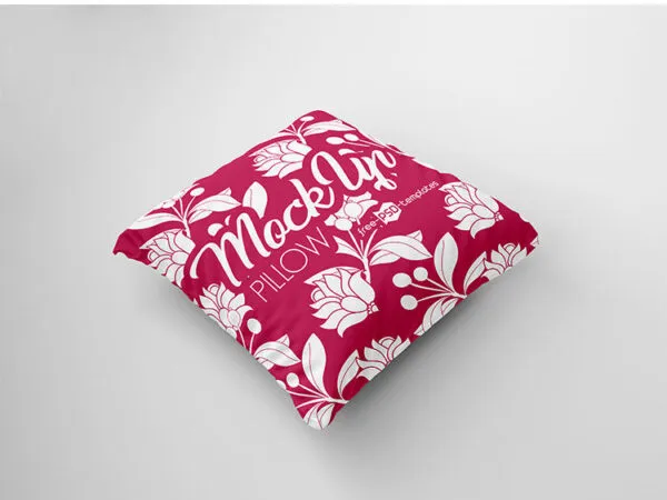 2 Cushion Pillow Mockups in Different Views and Positions 1