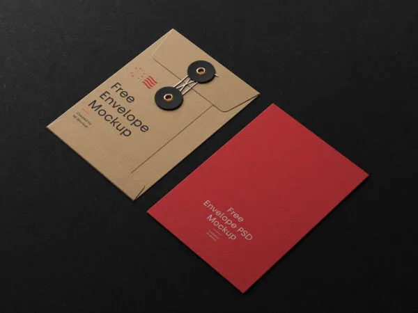 2 Envelopes with Strings Mockup 1