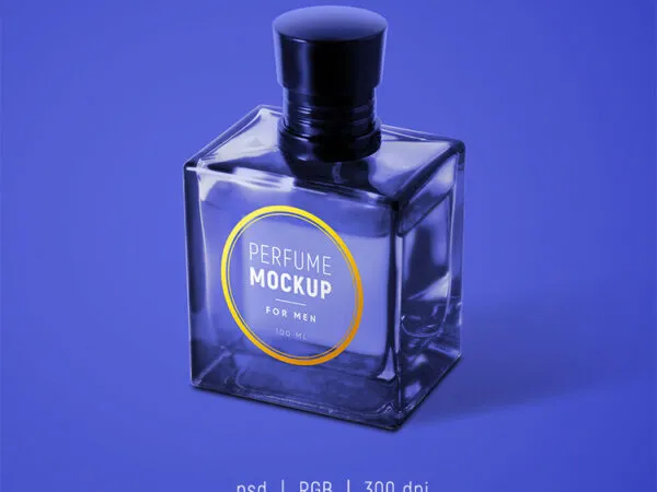 2 Glass Perfume Bottle Mockups 1