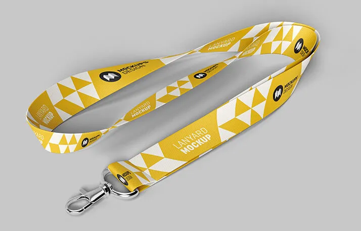 2 Lanyard Mockup on Plain Background Image 1 Designers Lab
