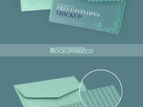 2 Mockups of Envelopes in Open and Close Version 1