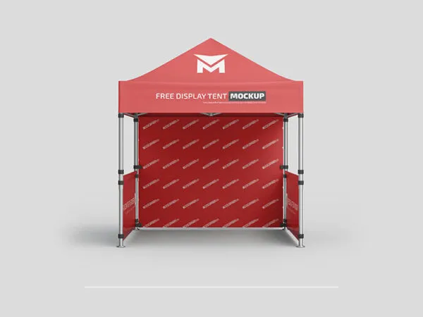 2 Mockups of Trade Show Tents in Different Angles 1