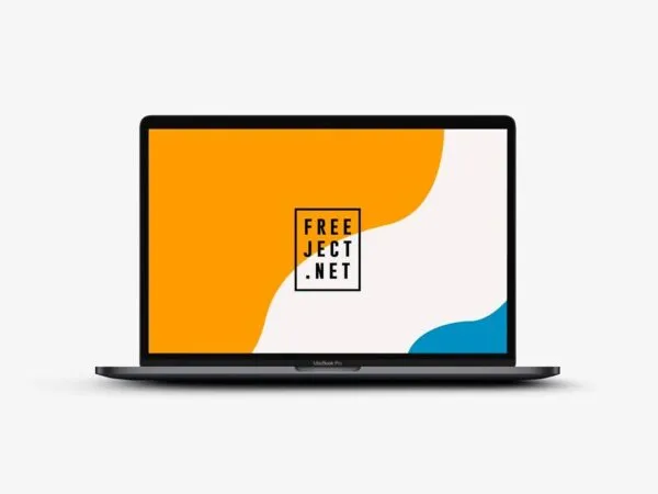 2 Mockups of a MacBook Opened in Different Views 1