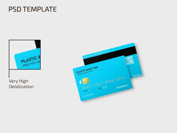 2 Plastic Bank Card Mockups 1