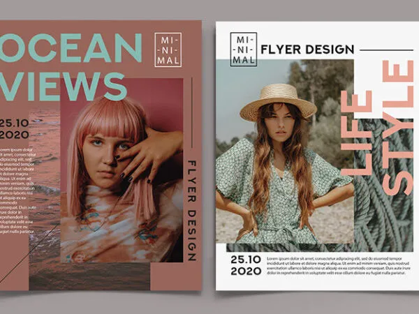 2 Sharp Modern Fashion Event Flyer Templates 1