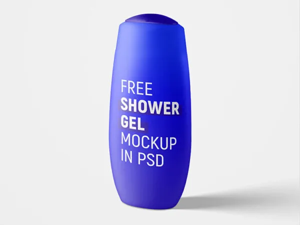 2 Shower Gel Bottle Mockups Perspective and Front View 1