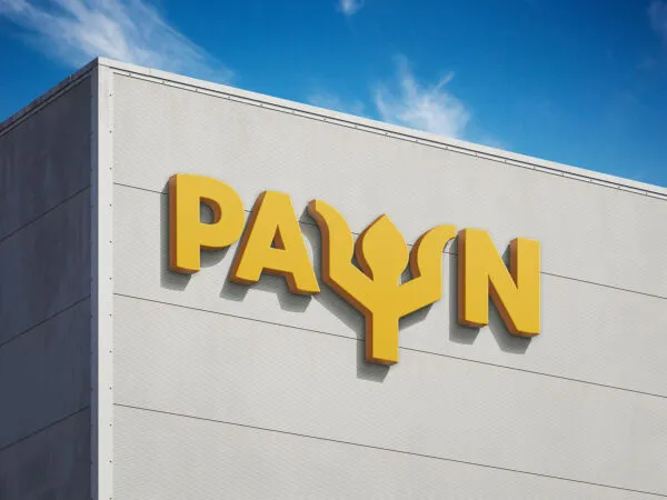 2 Sights of Logo Mockup on Building 1