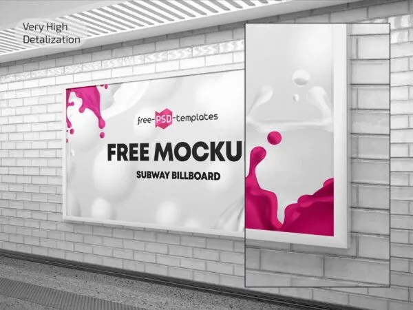 2 Sights of Subway Billboard Mockup 1