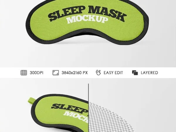 2 Sleep Mask Mockups from Different Angles 1