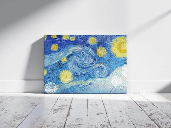 2 Views of Horizontal Canvas Mockup in Sunny Room 1