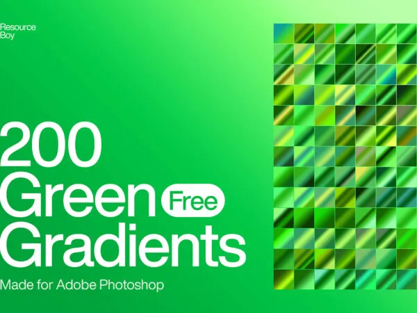 200 Green Photoshop Gradients 1