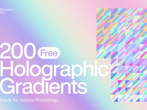 200 Holographic Iridescent Photoshop Gradients 1