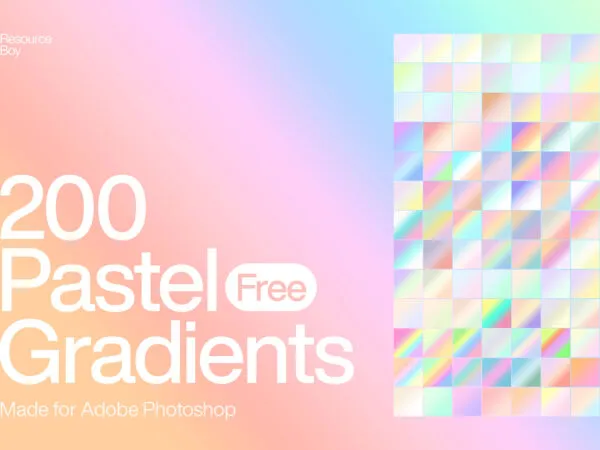 200 Pastel Photoshop Gradients 1