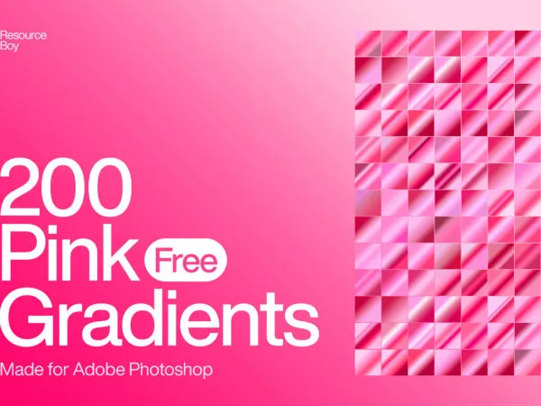 200 Pink Photoshop Gradients 1