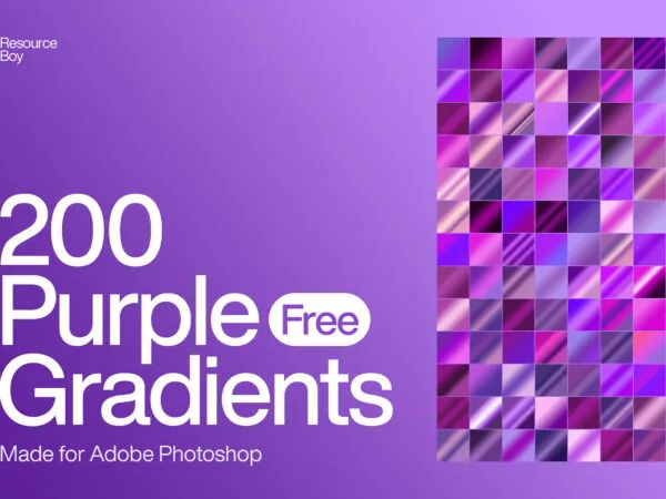 200 Purple Photoshop Gradients 1