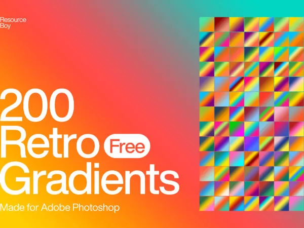 200 Retro Photoshop Gradients 1