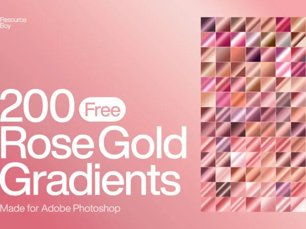 200 Rose Gold Photoshop Gradients 1