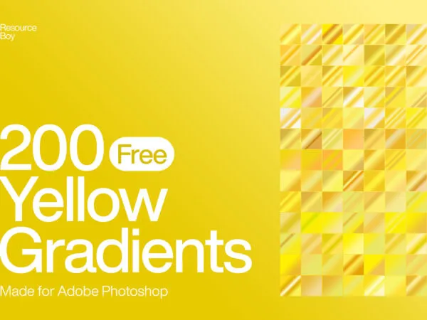 200 Yellow Photoshop Gradients 1