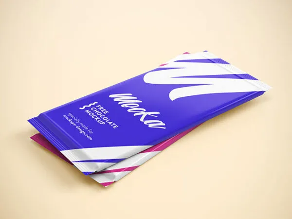 3 Chocolate Packaging Mockups from Different Views 1