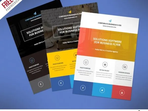 3 Clean Corporate Business Flyer Templates 1