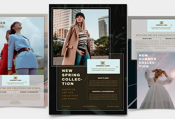 3 Clean Modern Fashion Flyer Templates 1