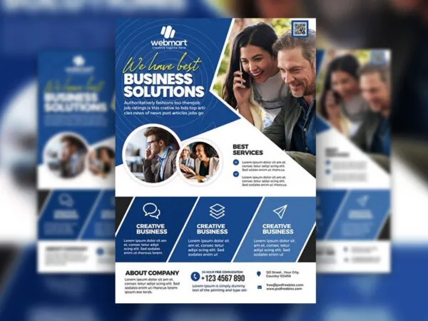 3 Clean Photo Business Flyer Templates 1