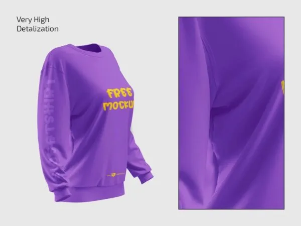 3 Different Visions of Sweatshirt Mockup 1