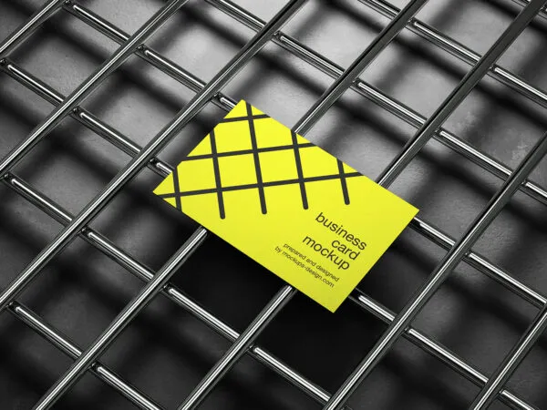 3 Distinct Shots of Industrial Business Card Mockups 1