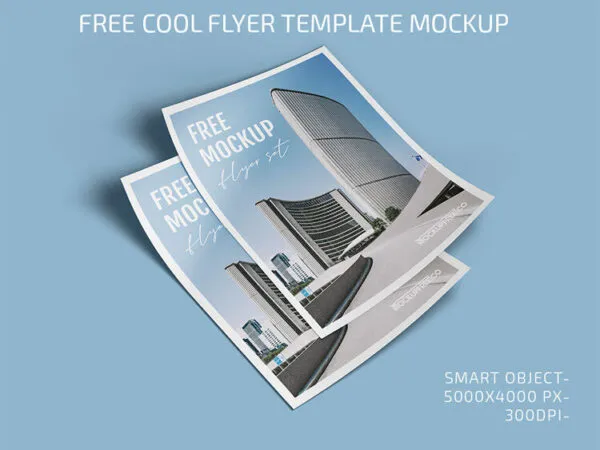 3 Flyer Mockups Featuring Multiple Flyers in Different Views 1