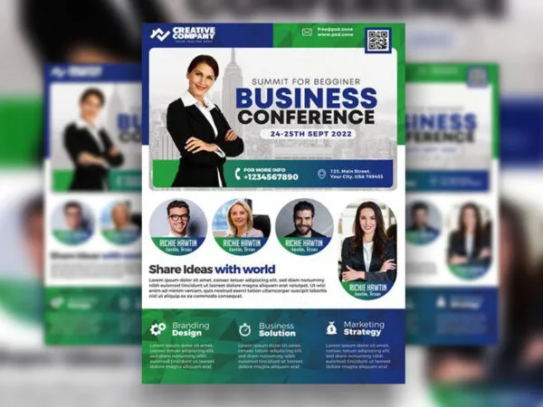 3 Geometric Collage Urban Corporate and Business Flyer Templates 1