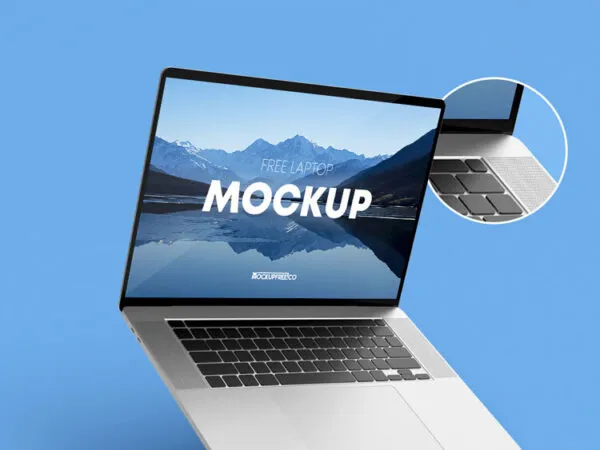 3 Laptop Screen Mockups in Different Views 1