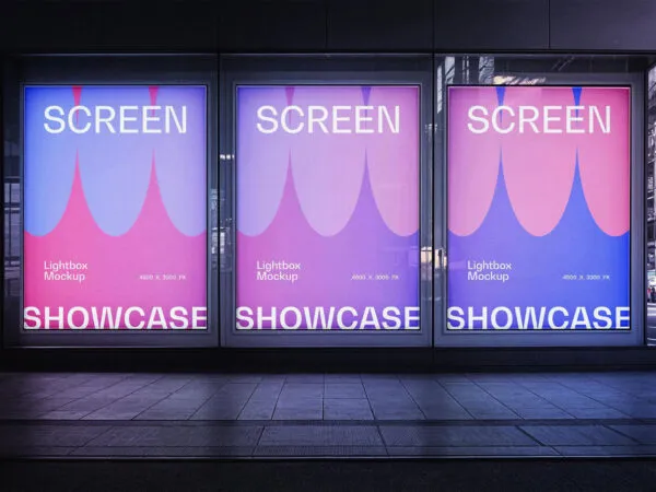 3 Lightbox Screens Mockup 1